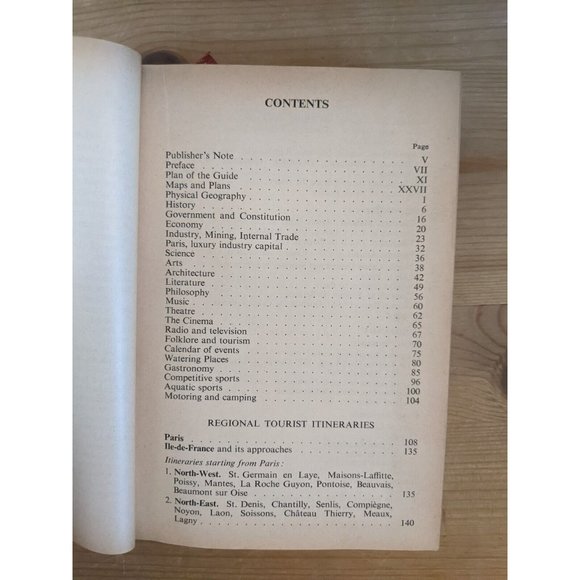 NAGEL'S FRANCE TRAVEL GUIDE Vintage 1956 w/ Maps of Paris & Country Red Rare - Picture 16 of 16